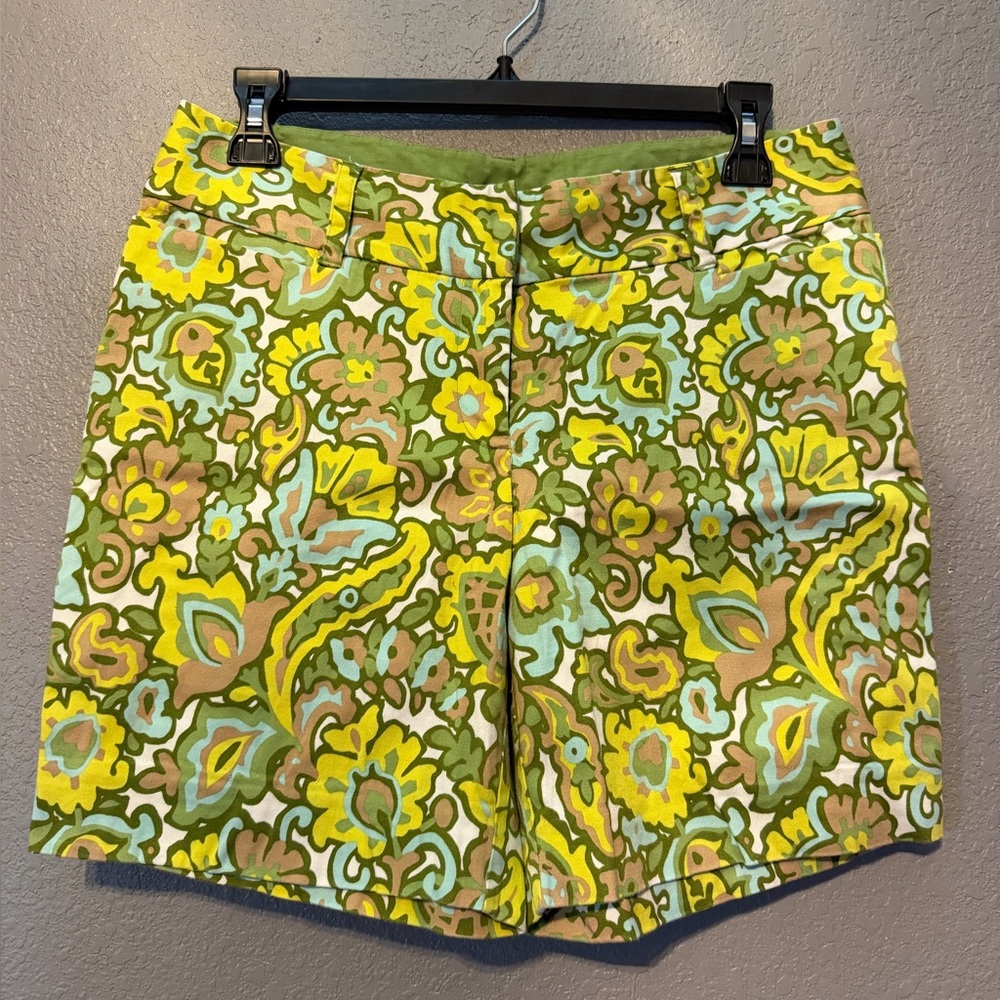 Harold's Green & Yellow Floral Shorts